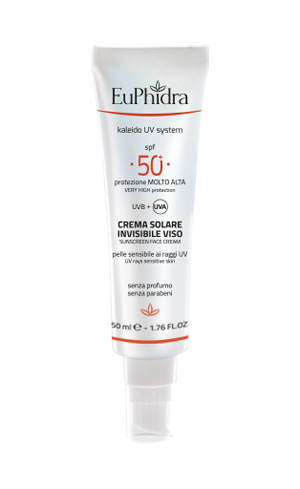 EUPHIDRA KALEIDO UV SYSTEM CREMA SOLARE VISO 50+ INVISIBLE - Gruppofarmastore.it