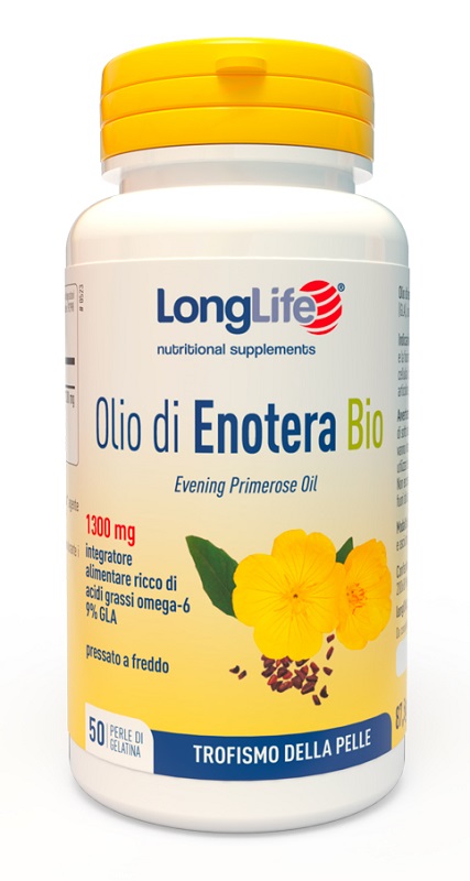 LONGLIFE OLIO ENOTERA BIO 1300 MG 50 PERLE - Gruppofarmastore.it