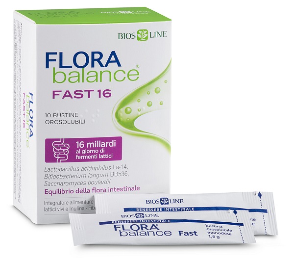 BIOSLINE FLORABALANCE FAST 10 BUSTINE OROSOLUBILI - Gruppofarmastore.it