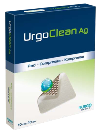 MEDICAZIONE TNT ASSORBENTE GELIFICANTE URGOCLEAN AG/SILVER 10X10CM 5 PEZZI - Gruppofarmastore.it
