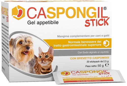CASPONGIL STICK GEL APPETIBILE 20 STICKPACK DA 2,5 G - Gruppofarmastore.it