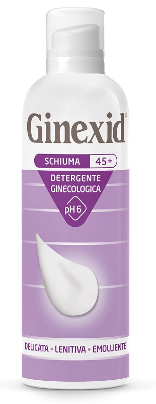 GINEXID 45+ SCHIUMA DETERGENTE GINECOLOGICA 150 ML - Gruppofarmastore.it