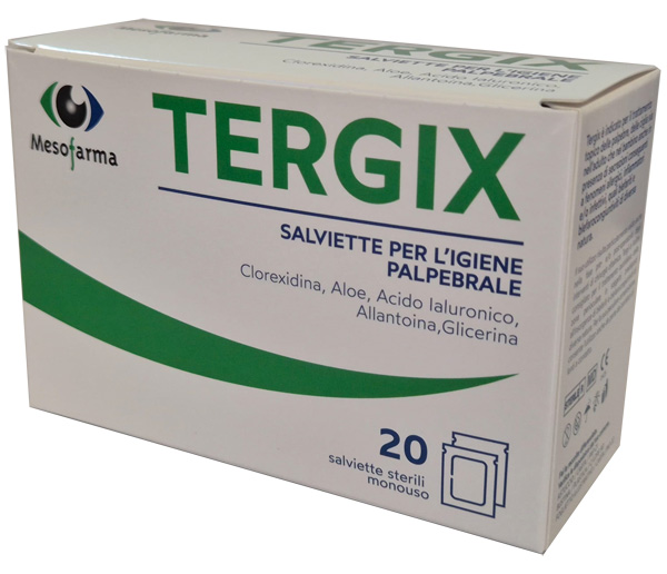 SALVIETTINA MONOUSO STERILI TERGIX PER IL TRATTAMENTO DELLA ZONA PERIOCULARE 20 PEZZI - Gruppofarmastore.it