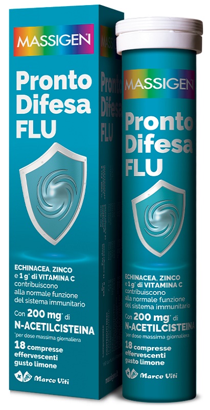 MASSIGEN PRONTO DIFESA FLU 18 COMPRESSE EFFERVESCENTI - Gruppofarmastore.it