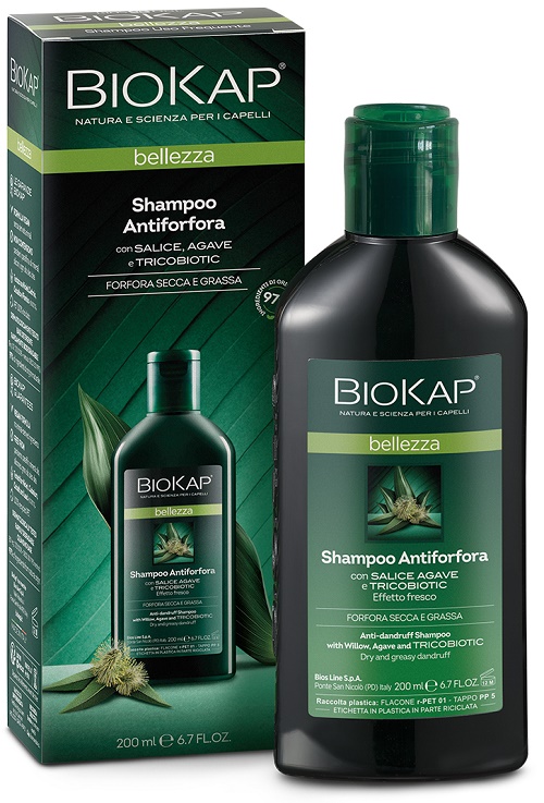 BIOKAP BELLEZZA SHAMPOO ANTIFORFORA CON TRICOBIOTIC 200 ML - Gruppofarmastore.it