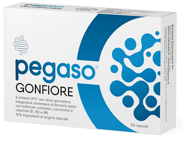 PEGASO GONFIORE 30 CAPSULE DA 100 MG SENZA GLUTINE NATURALMENTE PRIVO DI LATTOSIO - Gruppofarmastore.it