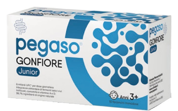 PEGASO GONFIORE JUNIOR 10 FLACONCINI MONODOSE DA 10 ML SENZA GLUTINE NATURALMENTE PRIVO DI LATTOSIO - Gruppofarmastore.it