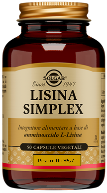 LISINA SIMPLEX 50 CAPSULE VEGETALI - Gruppofarmastore.it