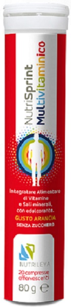 NUTRISPRINT MULTIVITAMINICO 20 COMPRESSE EFFERVESCENTI 80 G SENZA ZUCCHERO - Gruppofarmastore.it