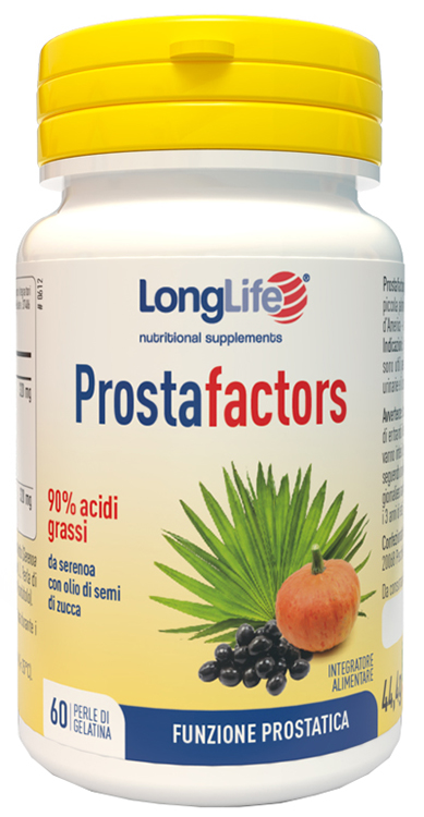 LONGLIFE PROSTAFACTORS 60 PERLE DI GELATINA - Gruppofarmastore.it