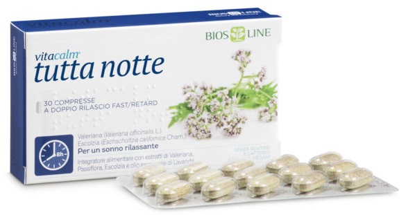 VITACALM TUTTA NOTTE FAST/RETARD 30 COMPRESSE - Gruppofarmastore.it