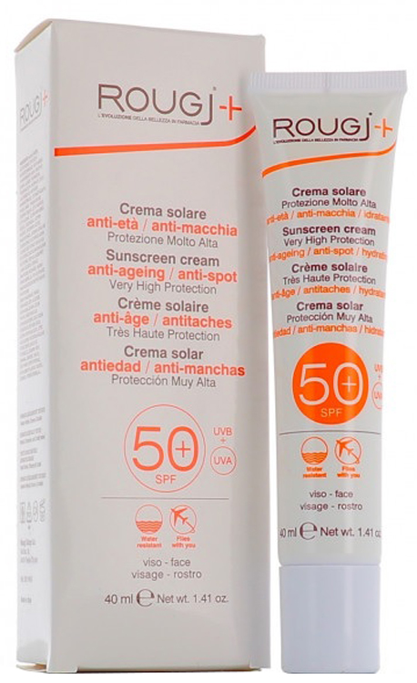 ROUGJ SOLARE SPF 50+ ANTI-MACCHIA ANTI-AGE 40 ML - Gruppofarmastore.it