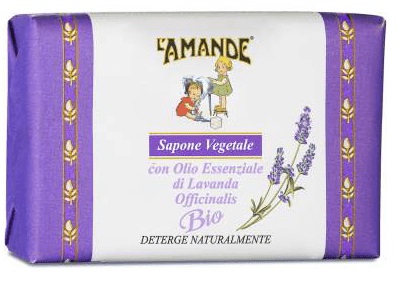 L'AMANDE MARSEILLE SAPONE VEGETALE LAVANDA OFFICINALIS BIO 20 G - Gruppofarmastore.it
