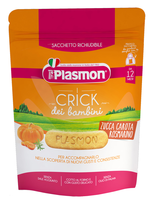 PLASMON CRICK ZUCCA/CARORA/ROSMARINO 100 G - Gruppofarmastore.it