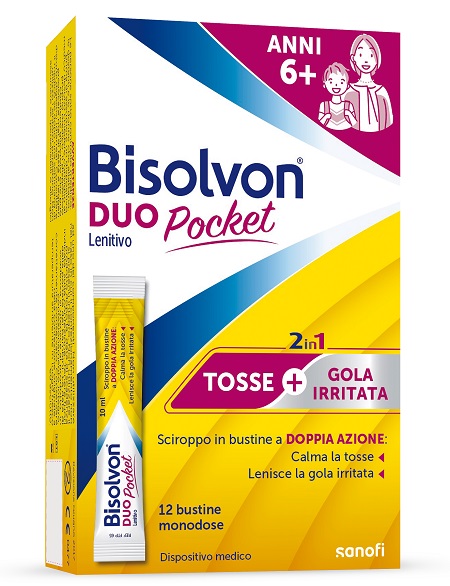 BISOLVON DUO POCKET LENITIVO NEW 12 BUSTINE 12 G - Gruppofarmastore.it