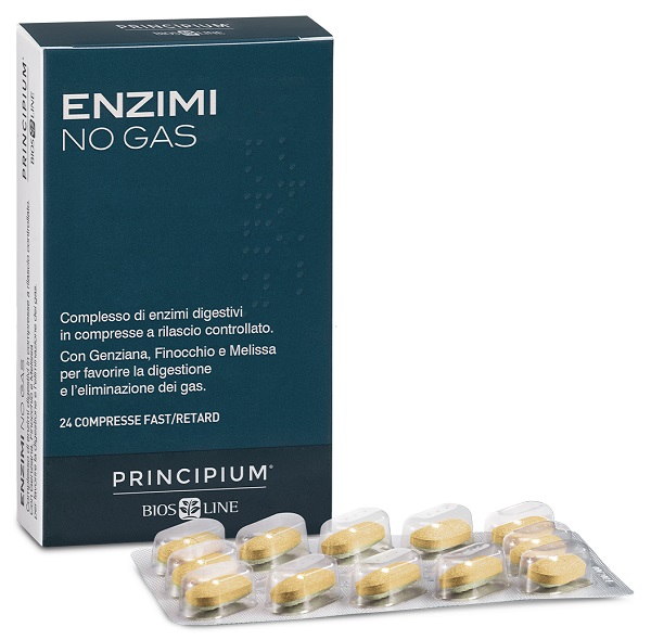 PRINCIPIUM ENZIMI NO GAS FAST/RETARD 24 COMPRESSE - Gruppofarmastore.it