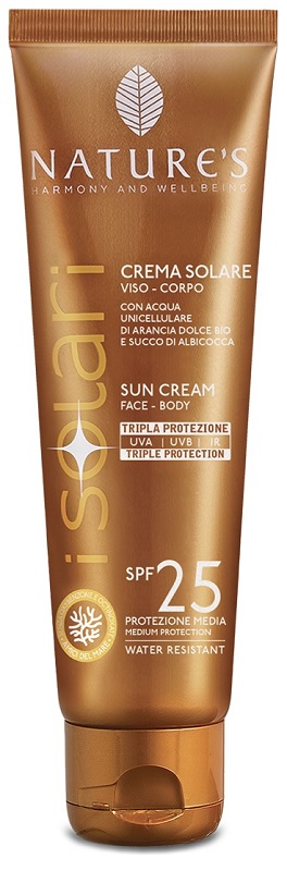 NATURE'S I SOLARI CREMA VISO CORPO SPF 25 75 ML EDIZIONE LIMITATA TRAVEL SIZE - Gruppofarmastore.it