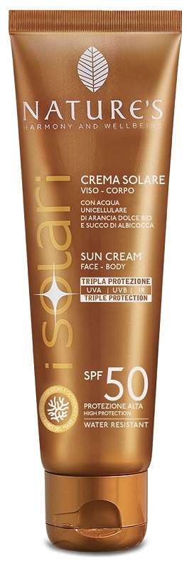 NATURE'S I SOLARI CREMA VISO CORPO SPF 50 75 ML EDIZIONE LIMITATA TRAVEL SIZE - Gruppofarmastore.it