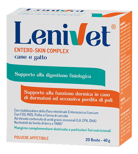 LENIVET ENTERO SKIN COMPLEX 20 BUSTE DA 2000 MG - Gruppofarmastore.it