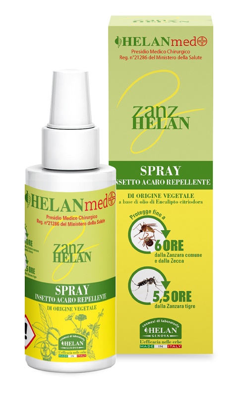 ZANZHELAN INSETTOREPELLENTE VEGETALE SPRAY ECOLOGICO 100 ML - Gruppofarmastore.it