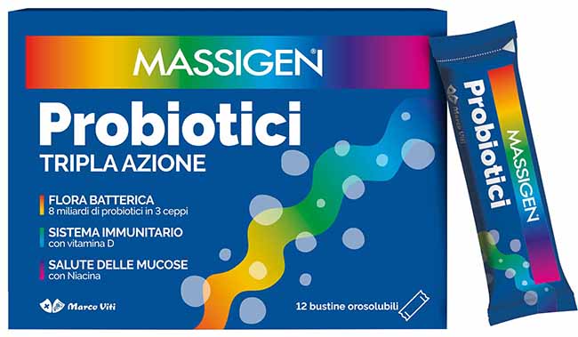 MASSIGEN PROBIOTICI 12 STICKPACK DA 1 G PREZZO PIENO - Gruppofarmastore.it