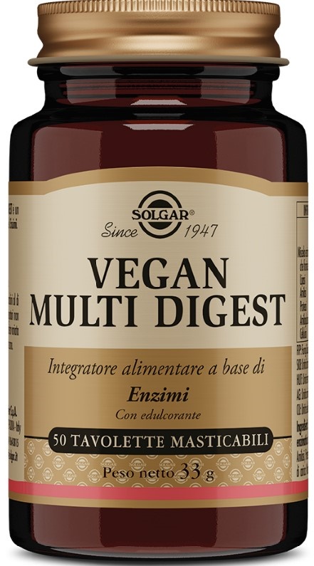 VEGAN MULTI DIGEST 50 TAVOLETTE MASTICABILI - Gruppofarmastore.it