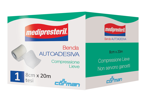 MEDIPRESTERIL BENDA AUTOADESIVA 8X2000 CM 1 PEZZO - Gruppofarmastore.it