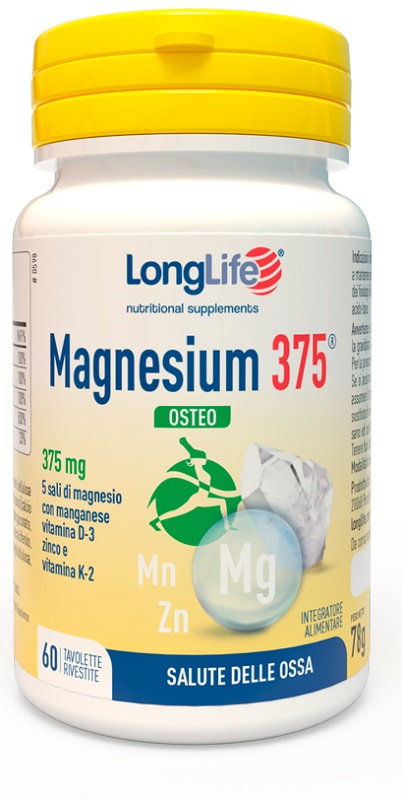 LONGLIFE MAGNESIUM 375 OSTEO 60 TAVOLETTE - Gruppofarmastore.it