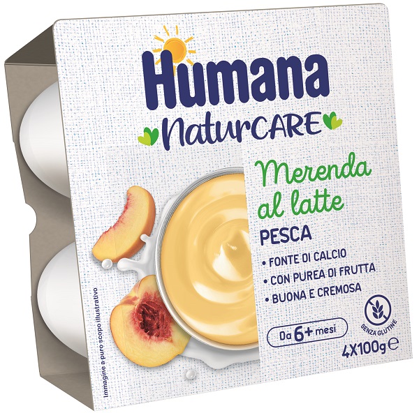 HUMANA MERENDA PESCA 4 PEZZI DA 100 G - Gruppofarmastore.it