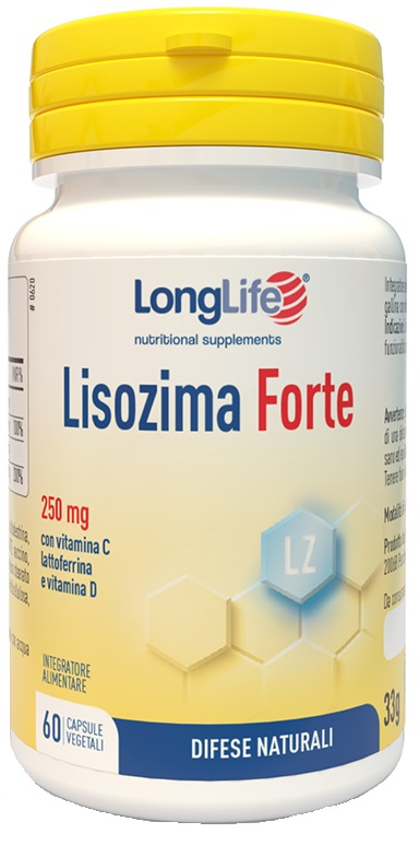 LONGLIFE LISOZIMA FORTE 60 CAPSULE VEGETALI DA 600 MG - Gruppofarmastore.it