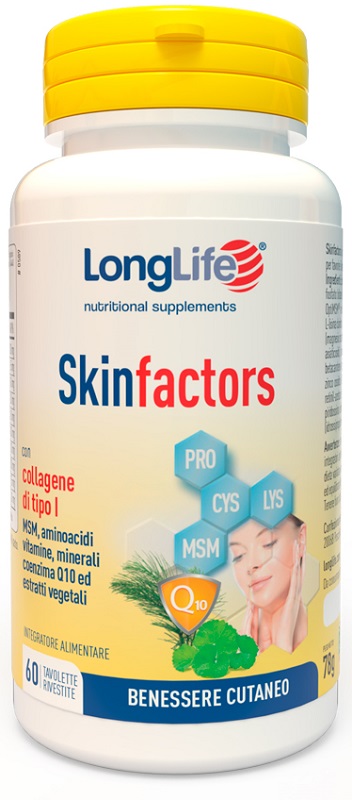 LONGLIFE SKIN FACTORS 60 TAVOLETTE RIVESTITE - Gruppofarmastore.it
