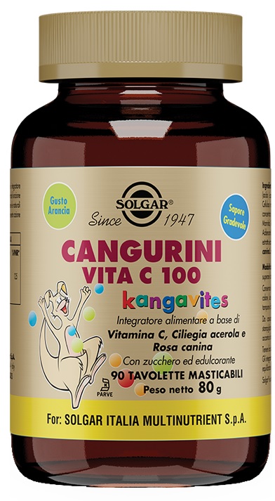 CANGURINI VITA C 100 90 TAVOLETTE MASTICABILI - Gruppofarmastore.it