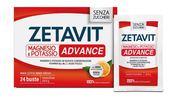 ZETAVIT MAGNESIO POTASSIO ADVANCE BUSTINE 144 G - Gruppofarmastore.it