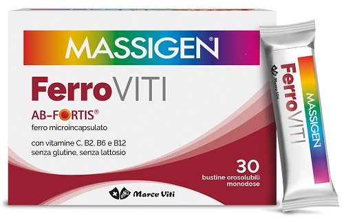 MASSIGEN FERROVITI 30 BUSTINE OROSOLUBILI - Gruppofarmastore.it