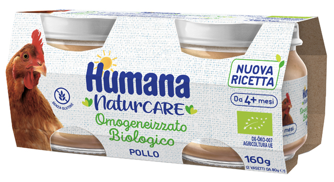 HUMANA OMOGENEIZZATO POLLO BIOLOGICO 2 PEZZI 80 G - Gruppofarmastore.it