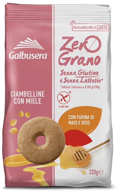 ZEROGRANO FROLLINI CIAMBELLINE MIELE 220 G - Gruppofarmastore.it
