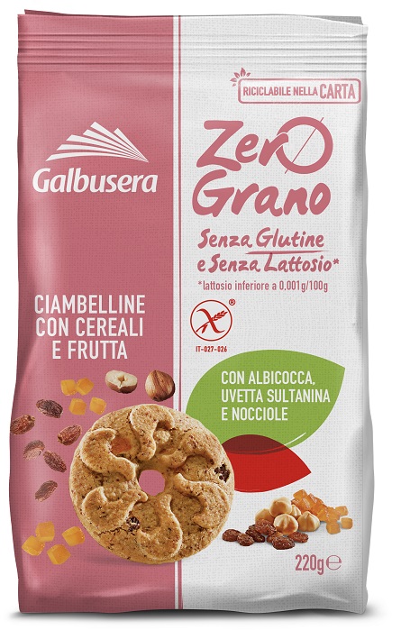 ZEROGRANO FROLLINI CEREALI FRUTTA 220 G - Gruppofarmastore.it