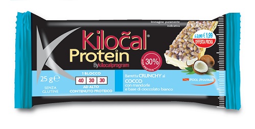 KILOCAL PROTEIN BARRETTA CIOCCOLATO BIANCO COCCO 25 G - Gruppofarmastore.it