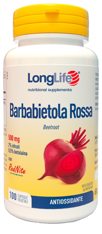 LONGLIFE BARBABIETOLA ROSSA 500 MG 100 CAPSULE VEGETALI - Gruppofarmastore.it