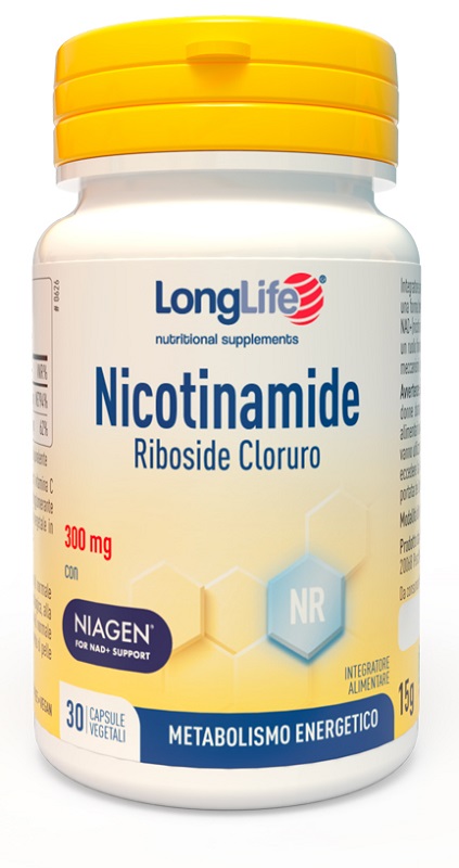 LONGLIFE NICOTINAMIDE RIBOSIDE CLORURO 30 CAPSULE DA 500 MG - Gruppofarmastore.it