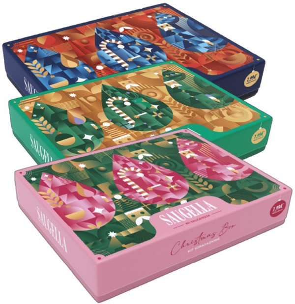 SAUGELLA CHRISTMAS BOX DERMOLIQUIDO 100 ML + INTIMO&CORPO 100 ML + FLACONE 100 ML - Gruppofarmastore.it
