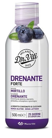 DR VITI DRENANTE FORTE MIRTILLO 500 ML SENZA ZUCCHERI - Gruppofarmastore.it