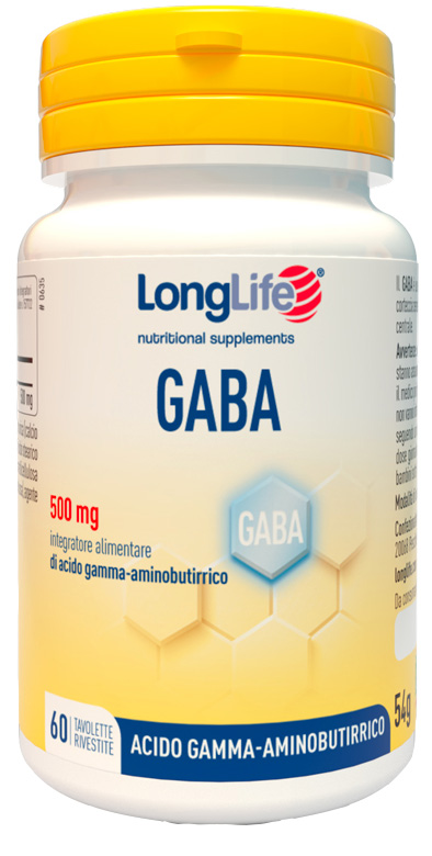 LONGLIFE GABA 500MG 60 TAVOLETTE RIVESTITE - Gruppofarmastore.it