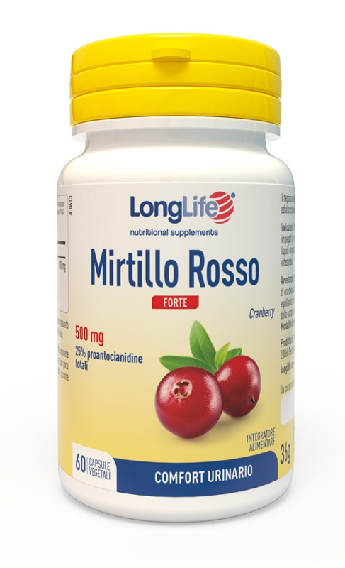 LONGLIFE MIRTILLO ROSSO FORTE 60 CAPSULE VEGETALI - Gruppofarmastore.it