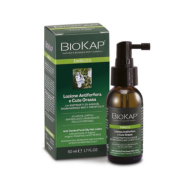 BIOKAP LOZIONE ANTIFORFORA E CUTE GRASSA NF 50 ML - Gruppofarmastore.it