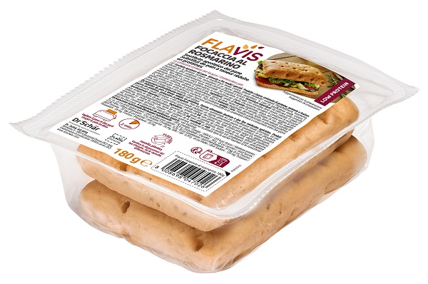FLAVIS FOCACCIA ROSMARINO 2 PEZZI DA 90 G - Gruppofarmastore.it