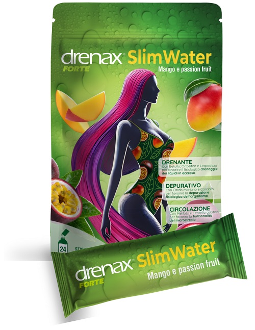 DRENAX FORTE SLIM WATER MANGO E PASSION FRUIT 24 BUSTINE GRANULATI EFFERVESCENTI - Gruppofarmastore.it