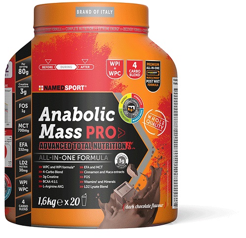 ANABOLIC MASS PRO DARK CHOCOLATE 1600 G - Gruppofarmastore.it
