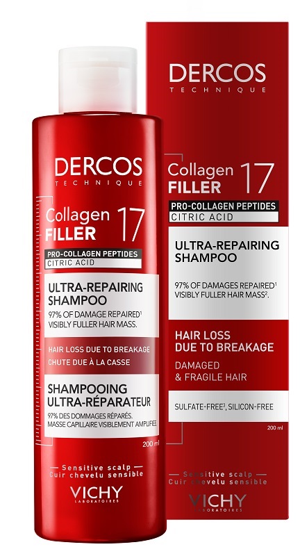 DERCOS COLLAGEN 17 FILLER SHAMPOO 200 ML - Gruppofarmastore.it