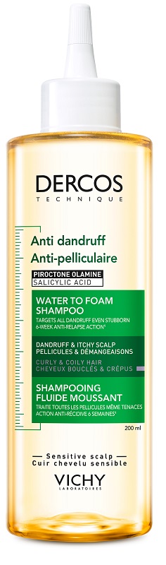 DERCOS TECHNIQUE SHAMPOO ANTI DANDRUFF ACQUA MOUSSE 200 ML - Gruppofarmastore.it